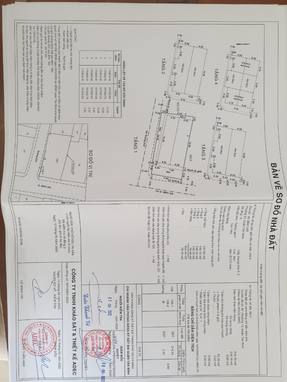 Bán Căn GÓC 2 MT phường 13 Tân bình 9,8x22. Vị Trí rất sáng, đẹp. Giá 49 Tỷ TL