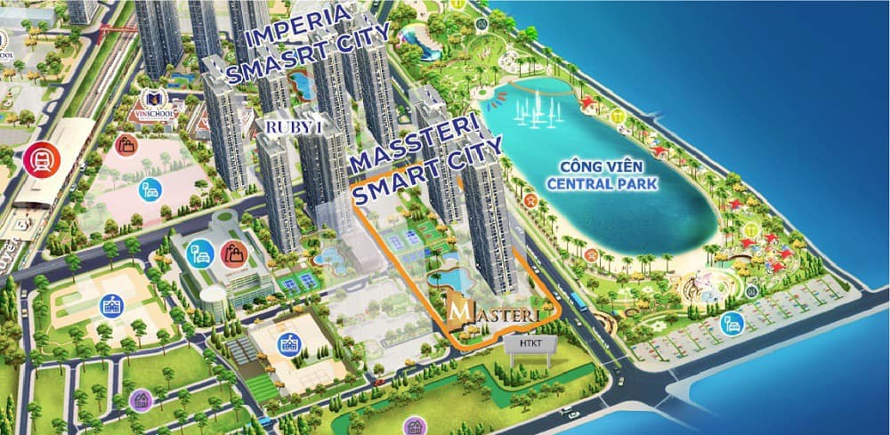 Toà A phân khu Masteri West Heights - Phân khu cao cấp nhất dự án phía Tây Hà Nội - Vinhomes Smart City