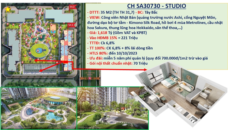 chỉ từ hơn 200 tr đồng đã sở hữu quỹ căn studio đến 3N tại vin homes smart city với siêu ưu đãi 4