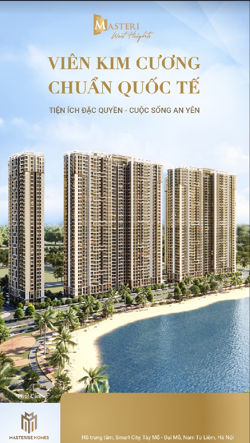 TÔI CẦN BÁN GẤP CĂN GÓC 2 NGỦ TẦNG 20 VIEW HỒ MASTERI WEST HIGHT SMART CITY CÓ TỦ BẾP , ĐIỀU ÒA ÂM TRẦN, SÀN GỖ