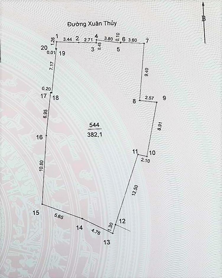 Bán 386M2 Đất Xuân Thủy Mặt tiền 13.8M -Vỉa hè 142 Tỷ