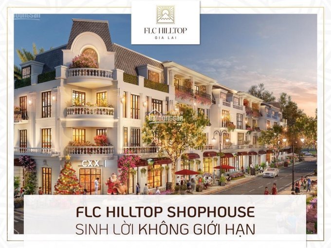 Suất nội bộ 5 lô Shophouse giá tốt hơn 20% so với giá gốc, view công viên DA FLC Hilltop Gia Lai 2
