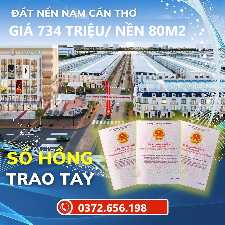 Đất Nền Dự án Vạn Phát Sông Hậu: Sống thi vị- đắc giao thương