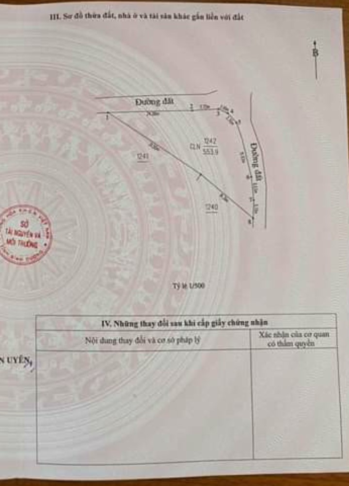 Nhượng Lô gốc 2 mặt tiền ngay KCN VSIP 2 Tân Uyên chỉ 3,7tr/m2. Sổ sẵn, dân cư hiện hữu.