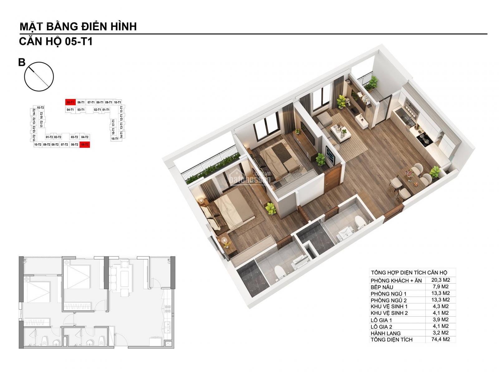 Cần bán Căn hộ chung cư dự án Hanhomes Blue Star, Diện tích 74m², Giá 25 Triệu/m² - LH: 0936358981 3