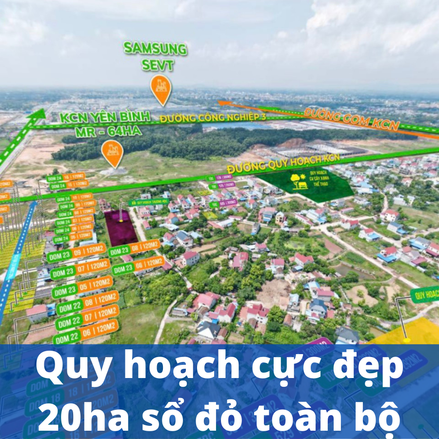 Cần bán Đất nền dự án đường 261, Xã Hồng Tiến, Diện tích 100m², Giá Thương lượng - LH: 0915554832