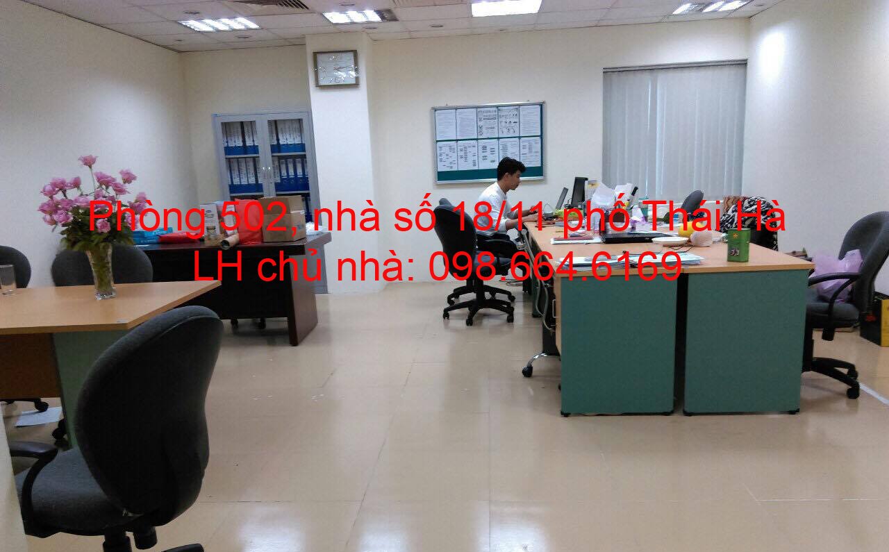 Chủ nhà cho thuê 46 và 92m2 tại nhà vănphòng 9 tầng số 11 Thái Hà. Giá 9 triệu/tháng 5