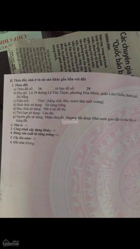 Chính Chủ Bán Nhà Gấp đường Lê Văn Thịnh, Phường Hòa Minh,quận Liên Chiểu, Giá 3,5 Tỷ,dt 75m2 7