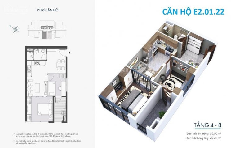 Chính Chủ Bán Nhanh Căn 2pn 55m2 Duy Nhất Tại El Dorado Phú Thanh 1