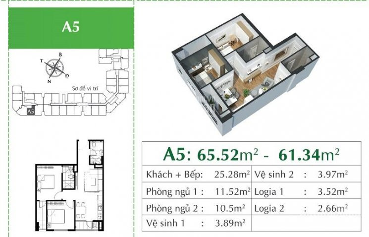 Chính Chủ Bán Nhanh Căn Hộ 2pn Ban Công đông Nam Tòa A Dự án Eco City Vh, Full Nt Cao Cấp, Giá Trực Tiếp Cđt 5