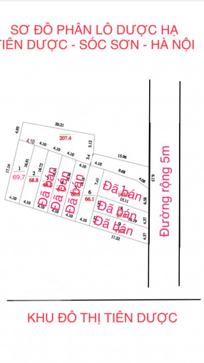 Chính Chủ Bán Nốt 3 Lô (68m2/lô) Gần đường Võ Nguyên Giáp Kéo Dài, Xã Mai đình - Huyện Sóc Sơn 4