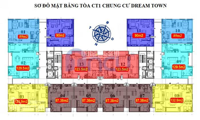 Chính Chủ Cho Thuê Nhanh Căn Hộ Chung Cư Coma 6 (dream Town)tầng 12 Dt 90m2 Ct2giá Thuê 6,5tr/thánglh 0979449965 1