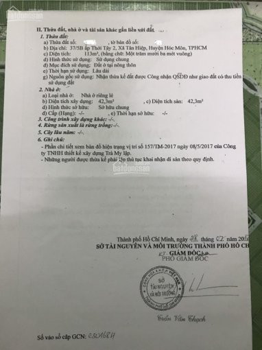 Chính Chủ Nhà Mặt Tiền đường Tân Hiệp 4, Hóc Môn, Gần Chợ Hóc Môn,đường đang Mở Rộng 6