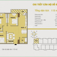 Bán Căn Hộ 3 Ngủ, S= 115m,giá 2830 Tỷbao Phí Dự án Dự án C37, Hh2 Bắc Hà Tower, 17 Tố Hữu