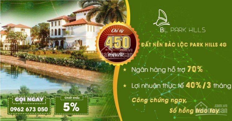 Bán đất Nhà Phố,biệt Thự Tại Tp Bảo Lộc  Chỉ 450tr/nền