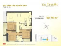 Căn Góc 3pn - The Tresor - 56 Tỷ View Hồ Bơi Căn Góc - 0918753177 5