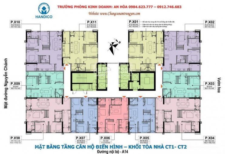 Cắt Lỗ Cc A10 Nam Trung Yên Ct1 11-06(73m2) & 15-04(102,1m2), Giá Gốc 30tr/m2lh0929670494