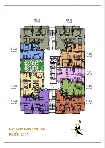 Chính Chủ Bán Cc Sunshine Riverside, 1512 - R2: 6106m2 1602 - R2: 119,52m2, 36tr/m2 O985752o65 1