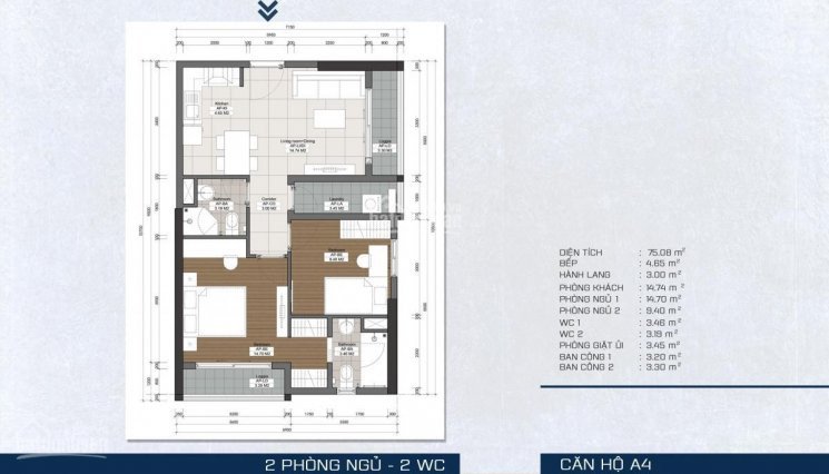 Chính Chủ Bán Nhanh Căn Góc 75m² 2 Ban Công 2 View