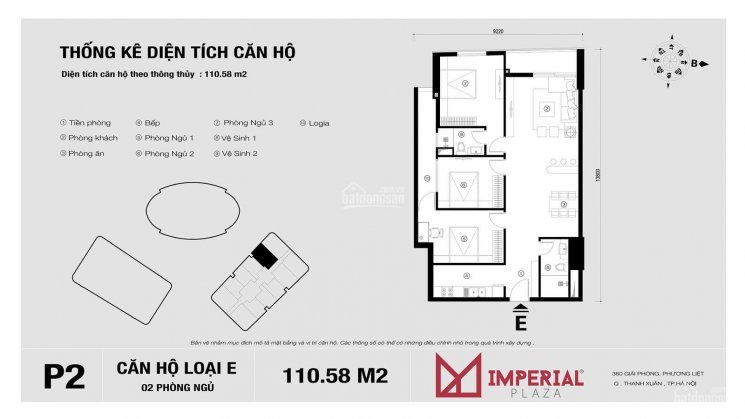 Chính Chủ Bán Nhanh Căn Số 05 - 3pn Tòa Nhà P2 Số 360 Giải Phóng 1106m2 Căn Hộ Tầng đẹp View Bể Bơi Giá 3,15 Tỷ