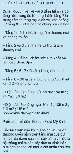 Chính Chủ Bán Nhanh Cắt Lỗ Sâu Căn Hộ 3pn 1510 (102m2) Tại Golden Field - Mỹ đình Chỉ 3 Tỷ 0919130482 6