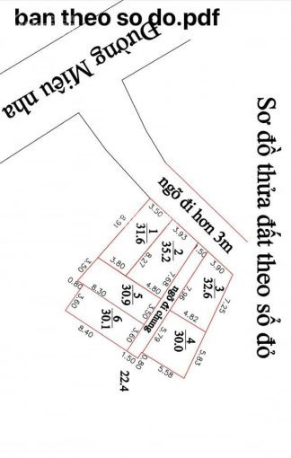 Chính Chủ Bán Nhanh đất Miêu Nha - Tây Mỗ 212m2 Chia được 6 Lô Ngõ Rộng 25m Cách Mặt đường 30m 77 Tỷ 4