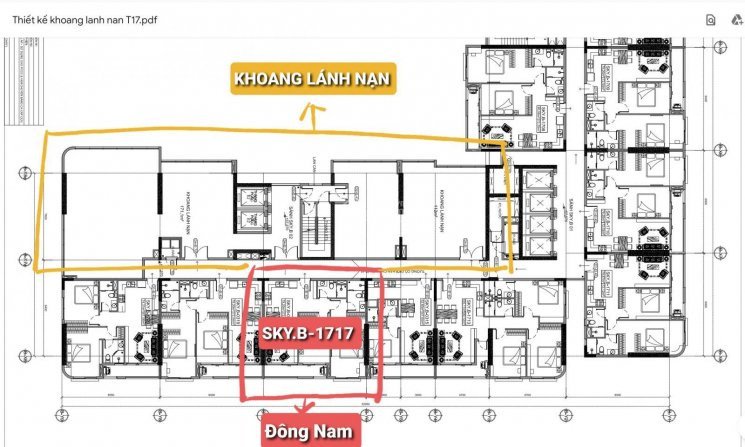 Chính Chủ Bán Nhanh Nhanh Căn Hộ Sky B - 1717 (tầng 17, Mã Căn 17) Hướng đông Nam View Sài Gòn 5