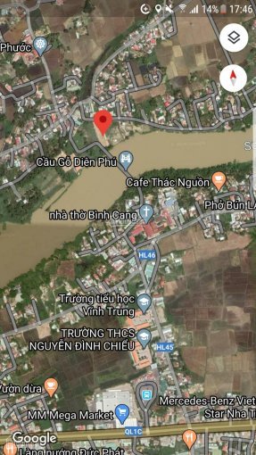 Chính Chủ Cần Bán Gấp đất Thổ Cư 1097m2 (5m X 21m) đường Xóm Sông, Ven Sông Diên Phú, Diên Khánh đường 4m 5
