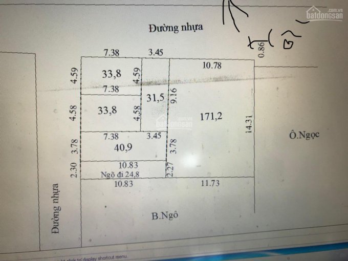 Chính Chủ Cần Bán Thổ Cư Mặt đường Kinh Doanh Sổ đỏ Trung Tâm Xã An Khánh Giá Chỉ Từ 1,7 Tỷ!