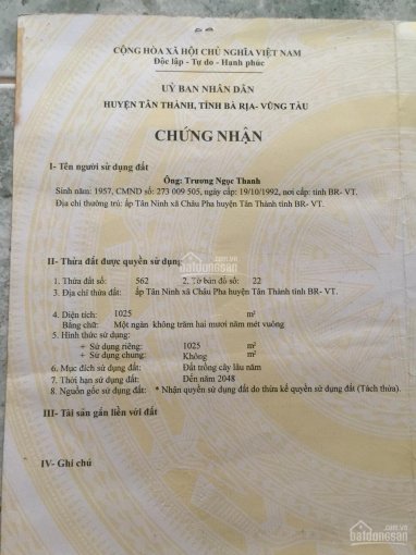 Chính Chủ Cần Tài Chính Chuyển Nhượng Gấp 2008m2 đường Hắc Dịch Tóc Tiên, Phú Mỹ, Br_vt đi Vào (có Hình - Sổ) 8