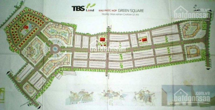 đừng Bỏ Lỡ: Lô M3106 đường Gs 24 Trong Green Square, Bd, Cạnh Bigc Dĩ An Dt 100m2, Giá 23tỷ