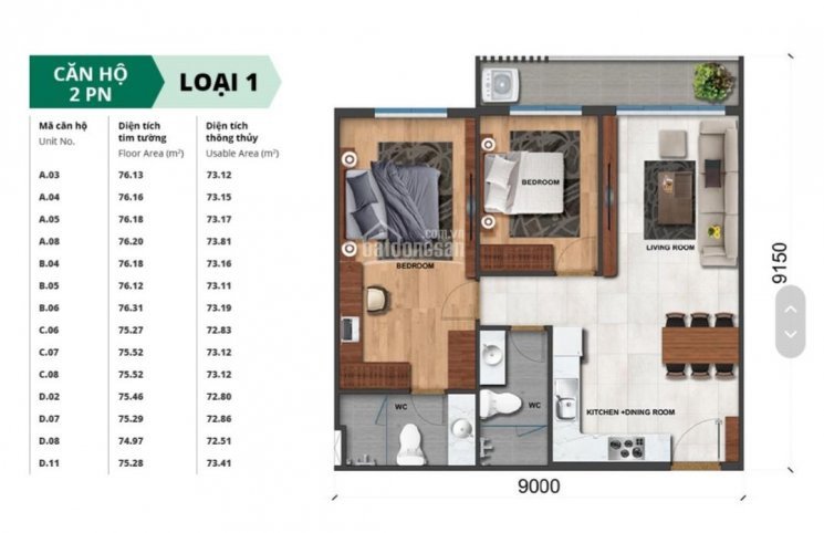 Jamila Dt: 76m2, View Trung Tâm Sài Gòn đẹp Lung Linh, Sổ Hồng Chính Chủ 8