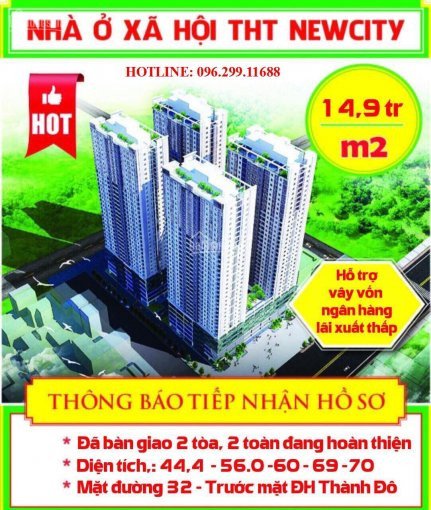 Nhà Xã Hội Giá Rẻ Tht New City Lai Xá Hoài đức Hà Nội 0962991168 8