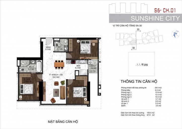 Tôi Chính Chủ Cần Bán Căn 01 Tầng Trung Tòa S6, đông Nam, 3 Ngủ,100m, View Golf, Không Tiếp Mô Giới