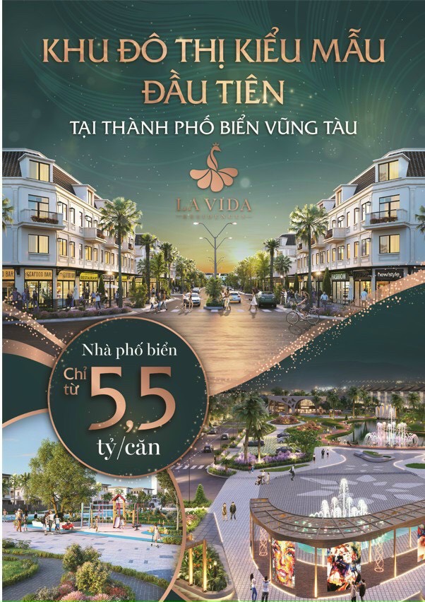 LaVida Residences Vũng Tàu : Nhà phố - biệt thự biển khu đô thị kiểu mẫu Phú Mỹ Hưng - đầu tiên tại TP Vũng Tàu