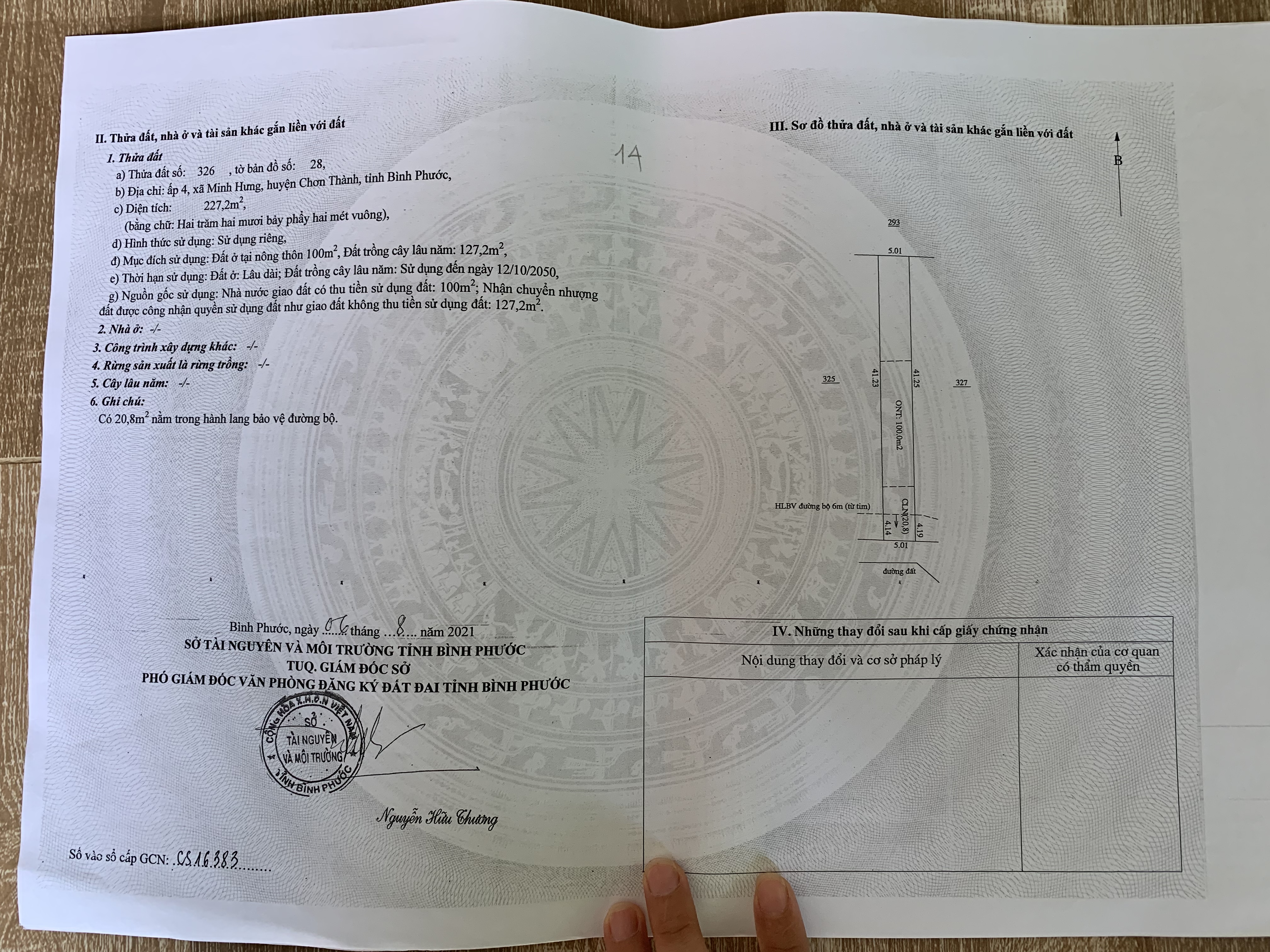 Chính chủ cần bán lô đất ngay kcn Minh Hưng Chơn Thành Bình Phước chỉ 500tr 3