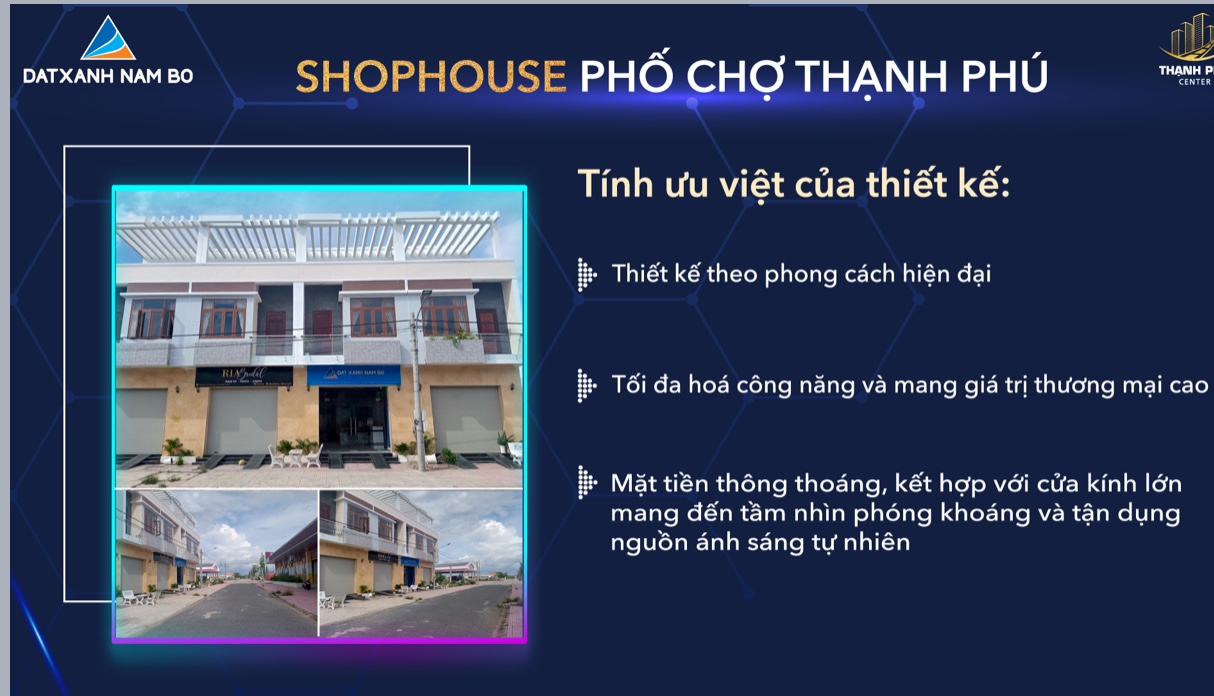 Bán shophouse ngay vị trí vàng tại trung tâm thị trấn huyện Thạnh Phú 2