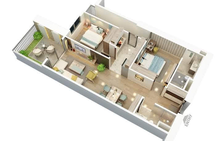 Cần bán Căn hộ chung cư dự án BID Residence, Diện tích 79m², Giá 1.9 Tỷ - LH: 0396739609 3