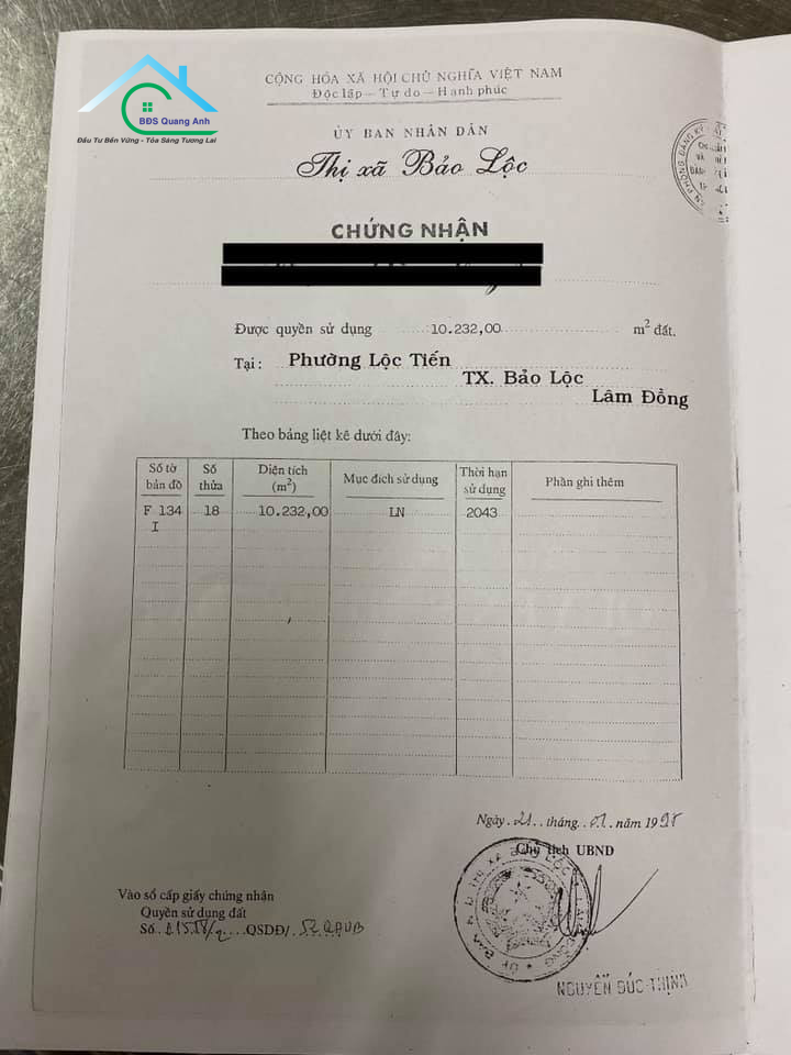 Cần bán Đất Phường Lộc Tiến, Bảo Lộc, Diện tích 13100m², Giá 33 Tỷ - LH: 0919539739 4