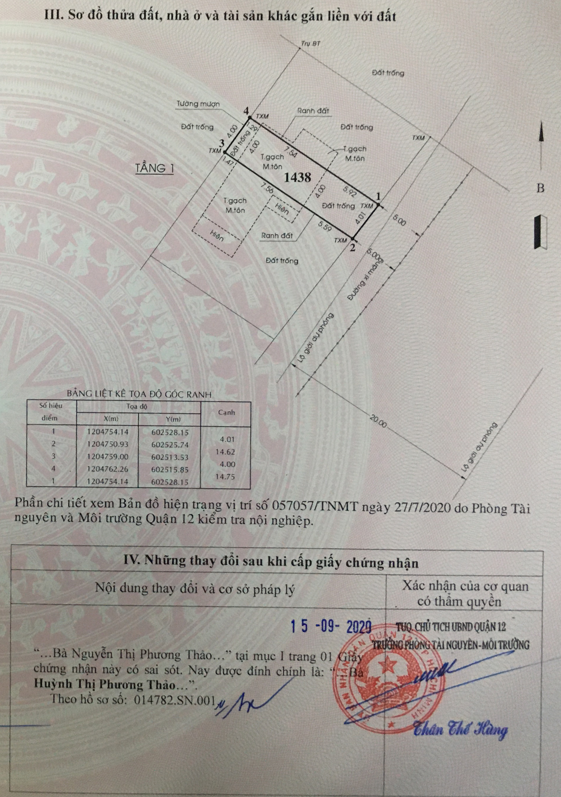 Cần bán Đất đường Thạnh Lộc 48, Phường Thạnh Lộc, Diện tích 59.2m², Giá 2.850 Tỷ 5