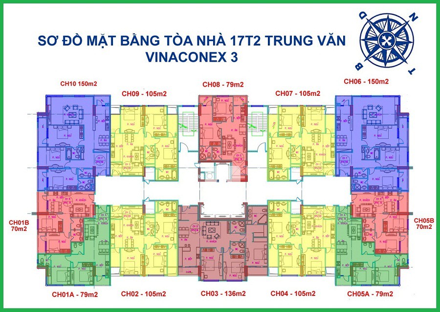 CHÍNH CHỦ BÁN CHUNG CƯ VINACONEX 3 17T1 - DTSD 105M2 - 3PN2VS - FULL NỘI THẤT THOÁNG ĐẸP CHỈ 2.7 TỶ 2