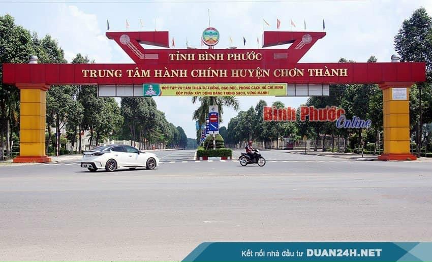 Ngay TTHC huyện Chơn Thành mặt tiền đường Huyền Trân Công Chúa gần Nguyễn Văn Linh và Ql14