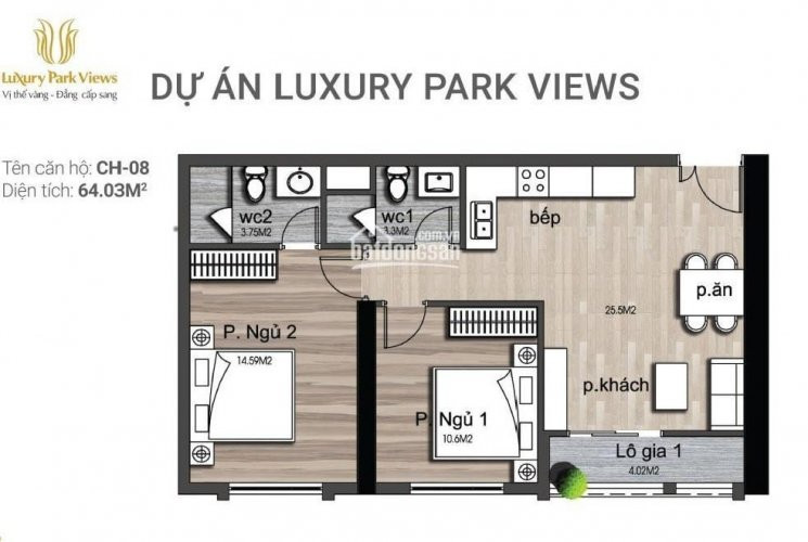 Cắt Lỗ 2 Căn Hộ Siêu đẹp 1208(64m2) Và 2202(118m2) Tại Luxury Park View Chỉ 36tr/m2 0989582529 3