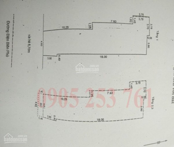 Chính Chủ Bán Nhanh Nhà 3 Tầng Mặt Tiền điện Biên Phủ, Thanh Khê, Tp đà Nẵng Lh: 0905 253 761 5