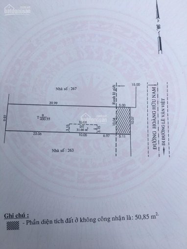 Chính Chủ Cần Bán đất Thổ Cư Mặt Tiền Hoàng Hữu Nam, Quận 9, Diện Tích: 10x45m, Full Thổ Cư 2