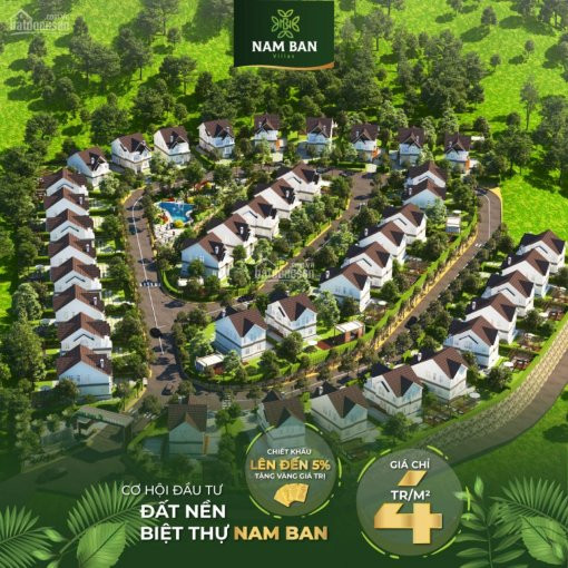 đất Nền Nam Ban Villas Giá Chỉ 4tr/m2, Dt 450 - 650m2, Sổ đỏ, Liền Kề Tp đà Lạt 0901 84 7479 2