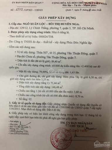 Dãy 5 Phòng Trọ Hẻm Thẳng 7m, 180 Bùi Văn Ba, Q7, 5m*18m, 1 Lầu, 6,5 Tỷ 6
