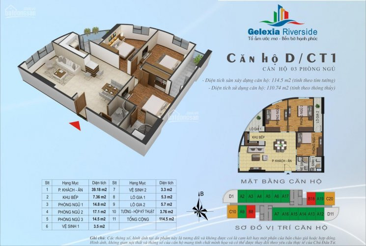 2,06 Tỷ Bán Nhanh Căn D11 3pn Toà Ct1 Gelexia Riverside 885 Tam Trinh, Nhà Nguyên Bản Chủ đầu Tư 2