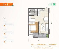 Bán 2 Căn Hộ Ricca (chính Chủ) - Loại Căn Hiếm Trong Dự án 1pn+1, Căn 2e Tầng 14 Và Căn 2g Tầng 15 19