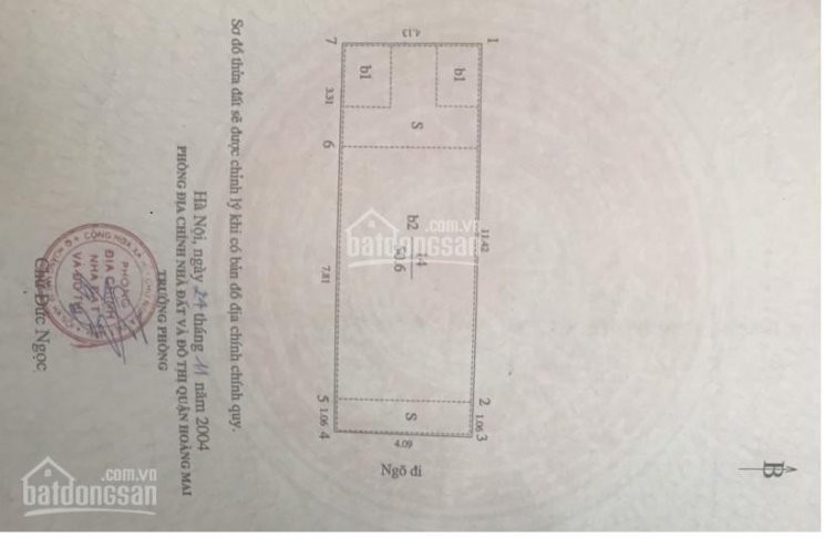 Bán Nhà Phố Tân Mai- đền Lừ, Ngõ Thông Kinh Doanh Nhỏ, 51m2x3t, Mt 4,1m Giá 37 Tỷ 1